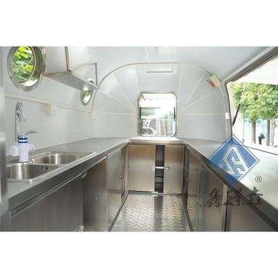 Commercial Food Carts Mobile Food Truck with Kitchen and Pizza Oven Trusted Seller