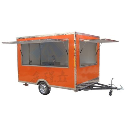 Mobile Ice Cream and Hot Dog Dining Fast Food Cart for Customized Vending Snack