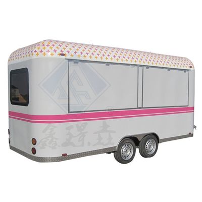 Customized Color Mobile Food Trailer Cars for Commercial Catering Hamburger and Ice Cream