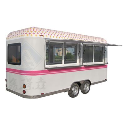 Customized Color Mobile Food Trailer Cars for Commercial Catering Hamburger and Ice Cream