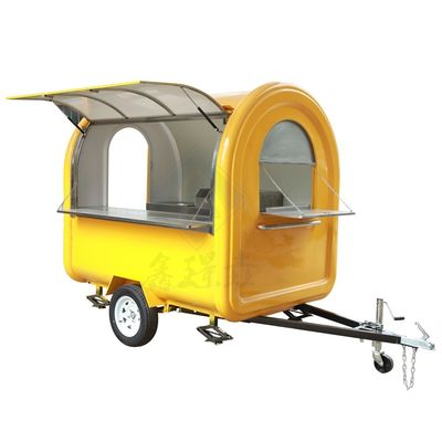 Long Service Life Outdoor Street Vending Customized Mobile Kitchen Ice Cream Kiosk