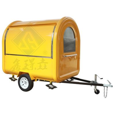 Long Service Life Outdoor Street Vending Customized Mobile Kitchen Ice Cream Kiosk