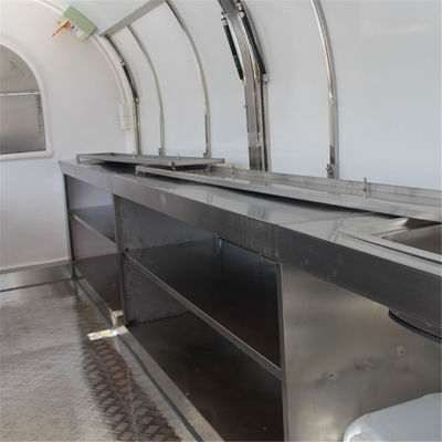Long Service Life Outdoor Street Vending Customized Mobile Kitchen Ice Cream Kiosk