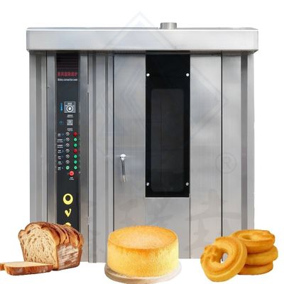 High Productivity 32 Trays Electric Diesel Rotary Rack Baking Oven Bread and Cookies