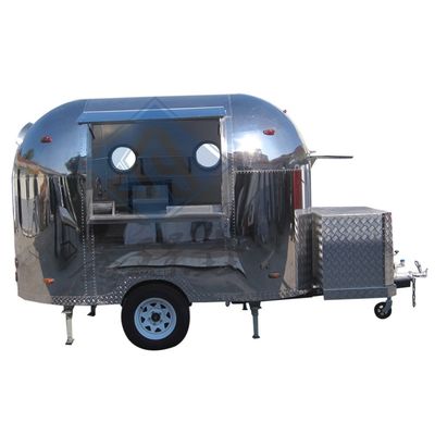 1000KG Stainless Steel Customized Food Truck with Full Restaurant Kitchen Equipments