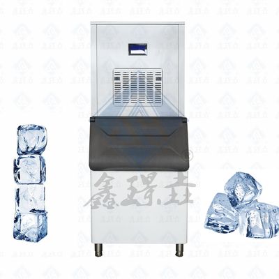 Sanyo Compressor Powered Stainless Steel Cube Ice Maker for Quick Ice Production