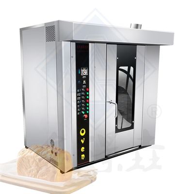 Bread Bakery Machine Stainless Steel Electric Oven with Rotary Trolley Baking Function