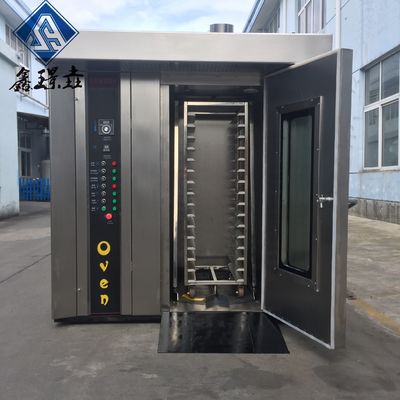 Bread Bakery Machine Stainless Steel Electric Oven with Rotary Trolley Baking Function