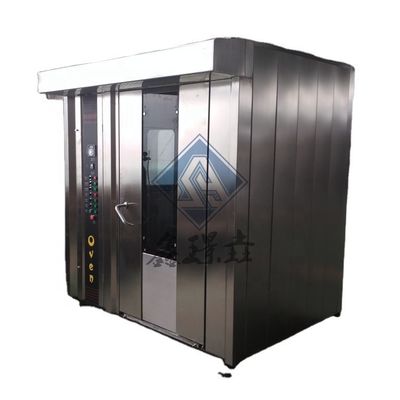 Stainless Steel Commercial 32 Trays Bread Cake Bakery Rotary Oven For Flour Mill