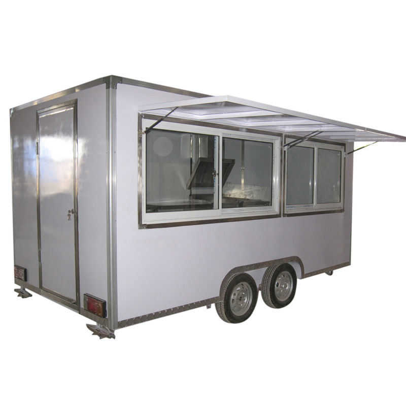 Burger Truck Fast Food Van with Full Kitchen Donuts Cart Mobile Vending 2300*1750*2100mm