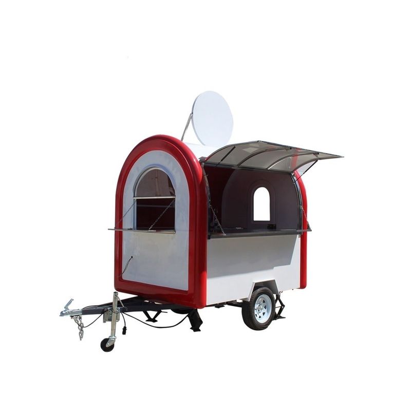 CE Approved 2 Wheels One Axle Food Truck/Trailer with Ice Beer and Mochi Ice Cream