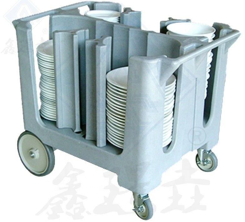 Kitchen Equipment Food Warm Rotomolding Dish Cart with Big Wheels and Customized Color