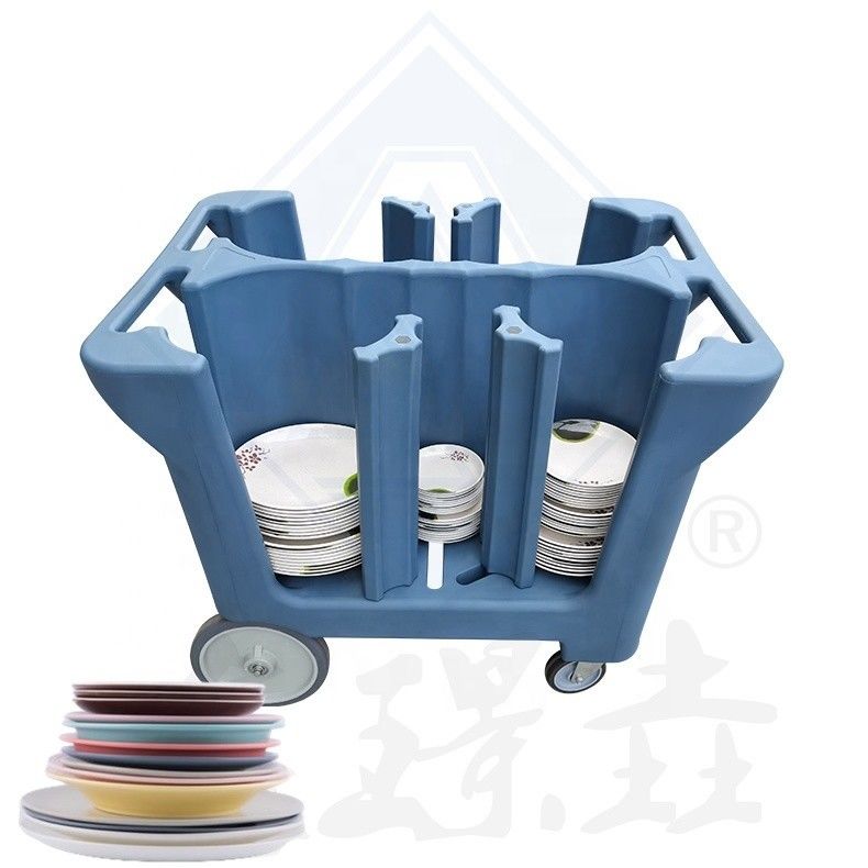 Customized Color Dish Collecting Trolley for Restaurant Efficiency and Organization