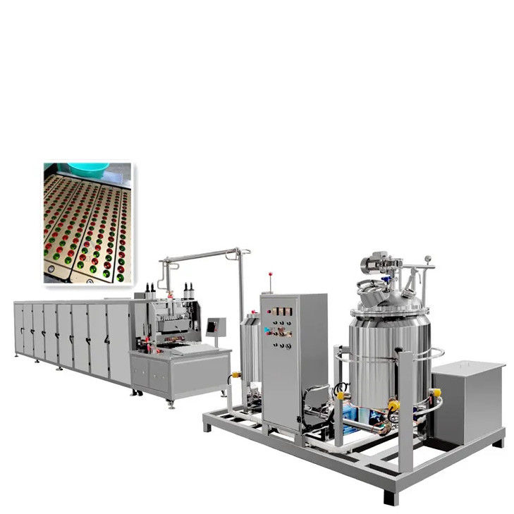 Voltage 380V Candy Making Production Line Gummy Bear Forming Lollipop Candy Machinery