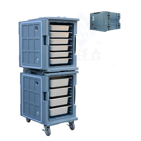 Insulated Front Loading Food Pan Carriers for Fast Food Catering and LLDPE Material