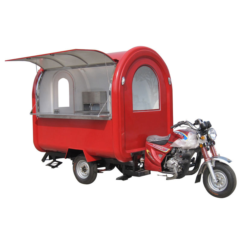 220V Vegetable Vending Tow Bar Trailer for Mobile Fast Food Truck and French Fries Carts