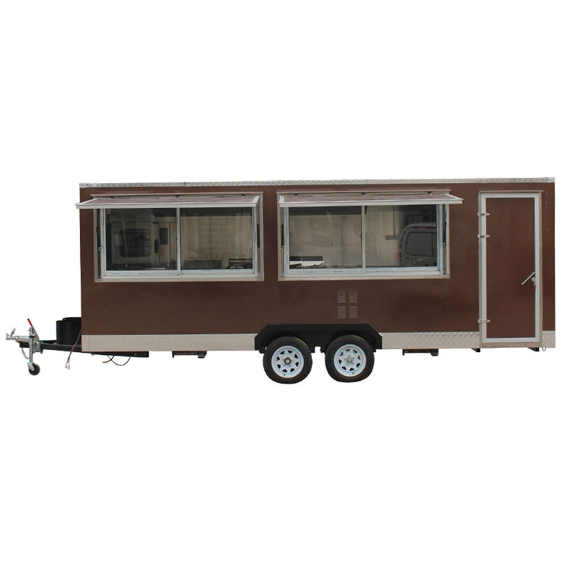 15ft Mobile Food Caravan for Fast Food in Bakery and Printing Shops Crepe Trailer