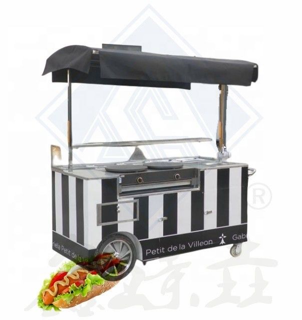 200 Set Customized Color Mobile Food Cart Ideal for Churros French Fries and Bubble Tea