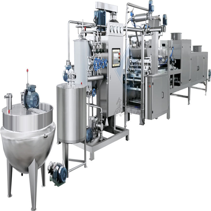 High Capacity Hard Candy Making Machine with 1900x980x1700mm Size and 220V Voltage