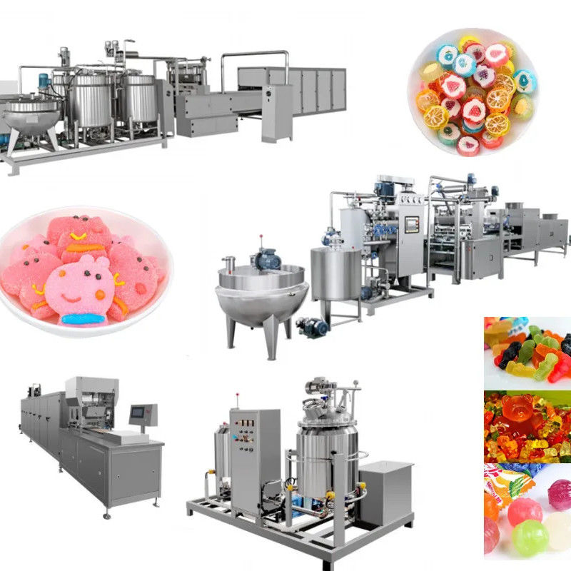 Advanced Hard Soft Jelly Candy Chocolate Production Line with 150 Candy Making Machine