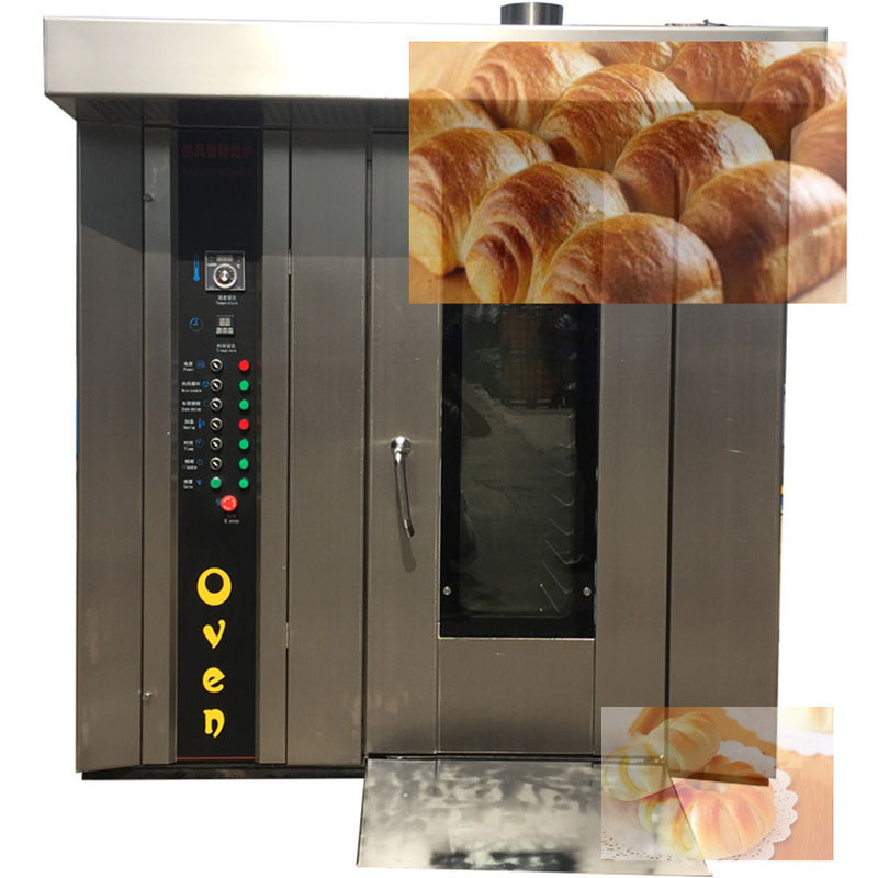 Heating Source Electric/Diesel/Gas 32 Trays Rotary Furnace Rotary Oven for Bread Automatic