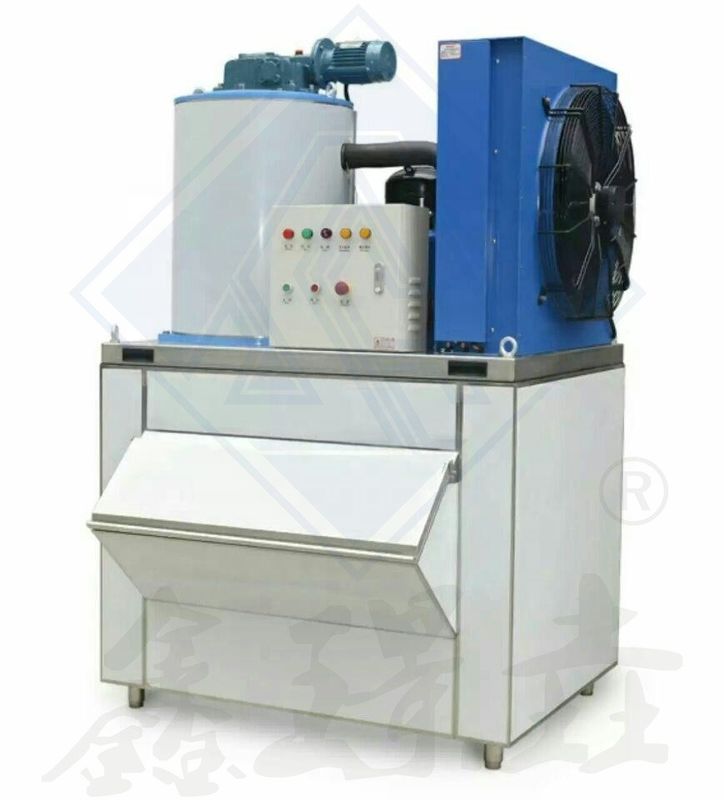 600kg Ice Storage Capacity Flake Ice Machine for Bingsu Making in Commercial Setting