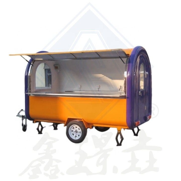 Customized Color FOOD DRINKS ICE CREAM Mobile Food Truck with Fully Equipped Kitchen