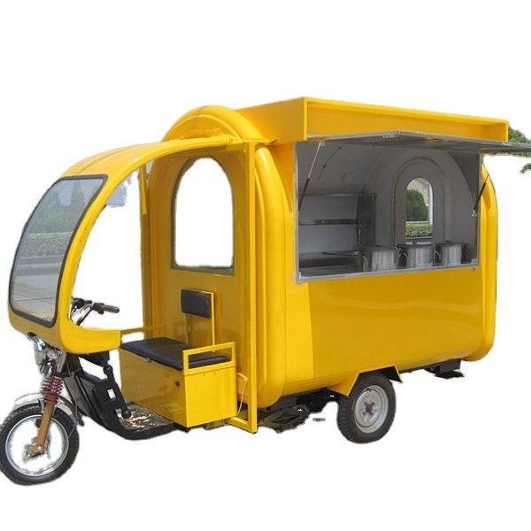 Fully Equipped Kitchen Motorcycle Tricycle for Street Mobile Ice Cream Drinks and Snacks