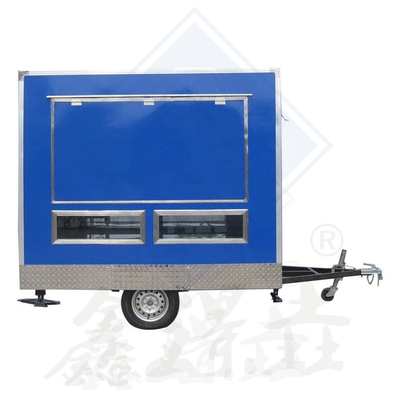 Customized Color Vintage Food Truck Fully Equipped Restaurant Chicken Rotisserie Grill