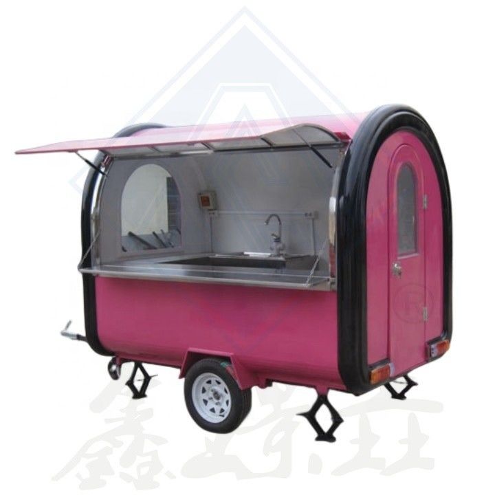 Fully Equipped Outdoor Street Vending Fast Food Trailer with Onr Fryer and Griddle
