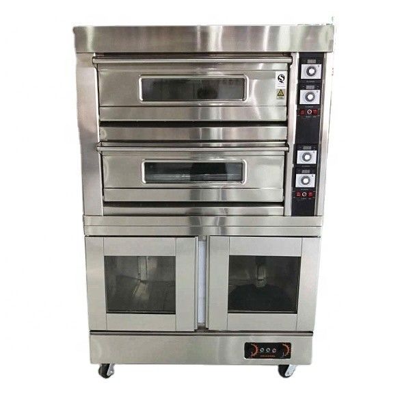 Electric Pizza Baking Oven 2 Deck 6 Trays for Restaurant 220V/380V Gas Bread Deck Oven