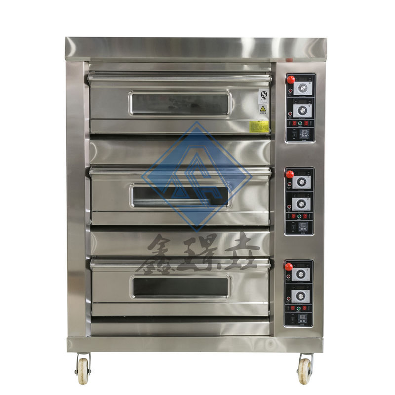 0.1kw Commercial Bakery Gas Oven 3/4 Deck Gas Pizza Bakery Oven / Gas Convection Oven
