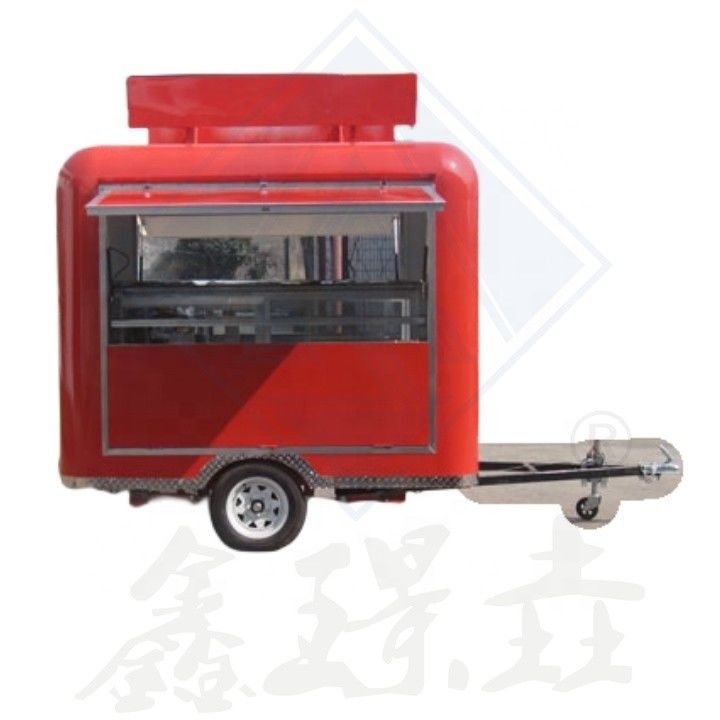 200set Capacity Food Shop Mobile Trailer Truck for Ice Cream Street Food Shawarma Machine