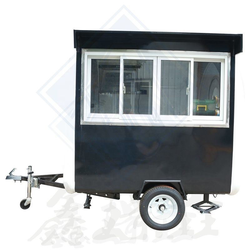 Customized Color Pushable Concession Trailer 220*160*210 Food Vendor Carts and Trucks