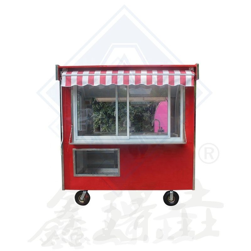 Outdoor Street Vending Galvanized Steel Mobile Food Trailer for Catering Ice Cream