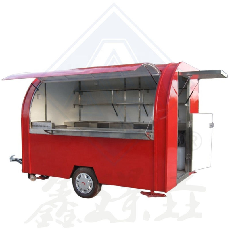Outdoor Street Vending Farms Snack Food Trucks in Fully Equipped Mobile Food Trailer