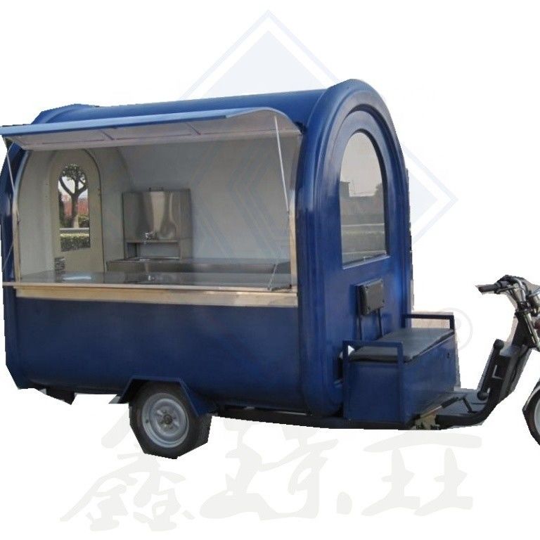 Customized Color Food Cart Mobile Pizza Oven Trailer Snack Motorcycle Fast Food Truck