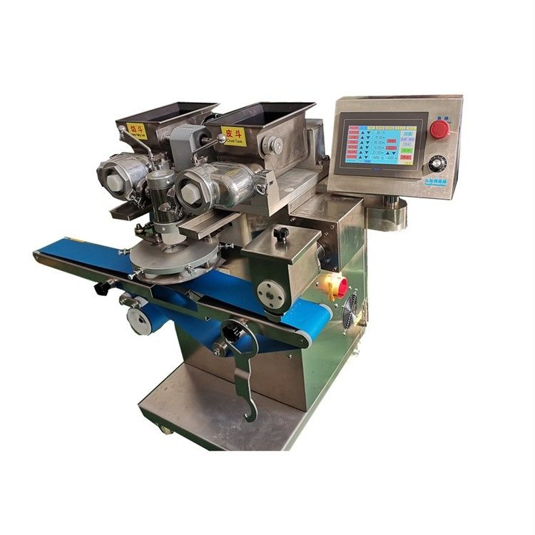 High Productivity Small Automatic Table Type Fried Potato Croquette Cookie Meat Ice Cream Mochi Forming And Encrusting Machine