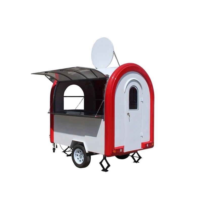 Dairy Products Application Full Kitchen and Toilet Mobile Food Truck with 1500W Voltage