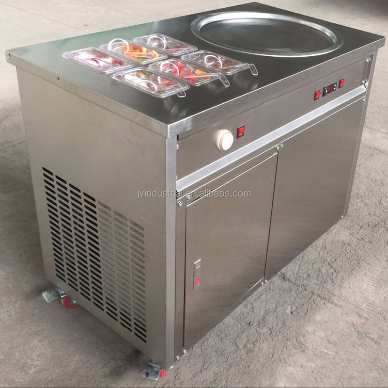 Silver Stainless Steel Fried Ice Cream Roll Machine Parts for Long-lasting Rolls