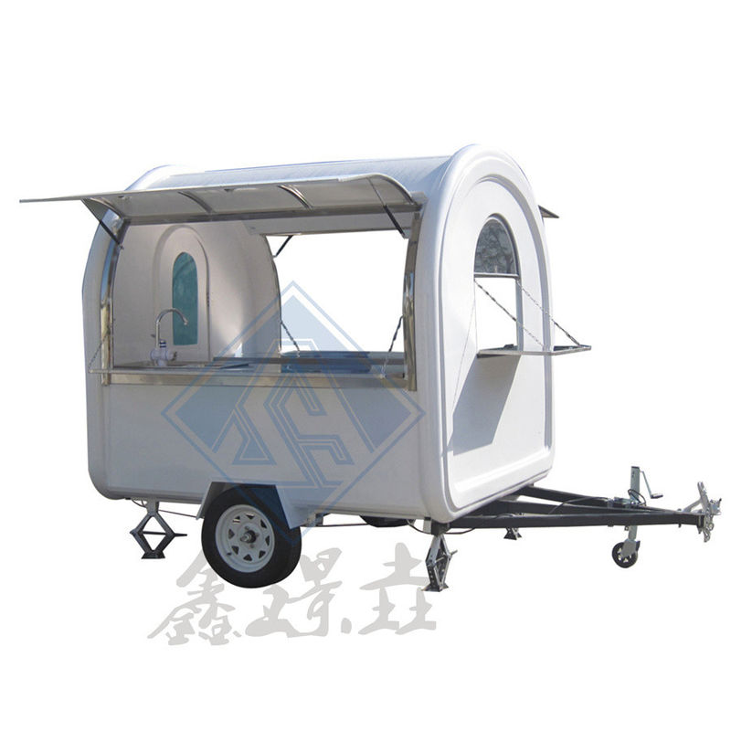 8.5ft Dining Car Food Trailer for Europe Vendors Transformer Mobile Truck Hotdog Food Cart