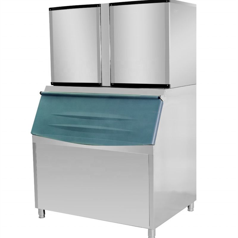 Ice Cube Maker with Industrial Air Water Cooling Automatic Combined Type Machines