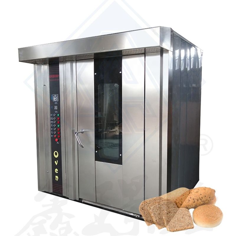 Multi-function Baking Oven Large 16/32/64 Plate Hot Air Rotary Diesel Ovens for Bakery