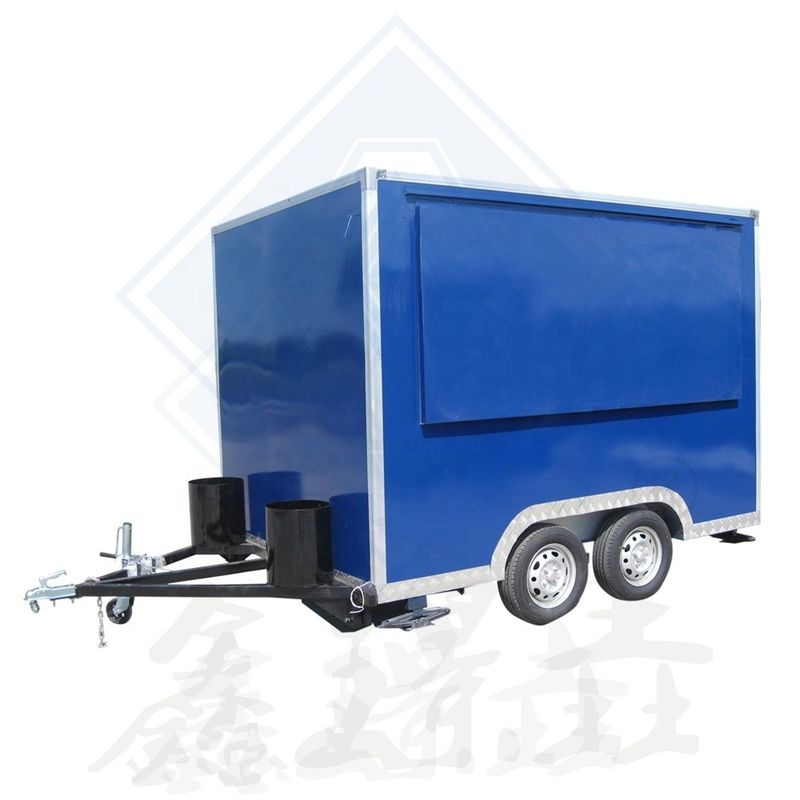 Outdoor Street Food Cart for BBQ Pizza Burger Ice Cream Coffee Electric Caravan Trailer