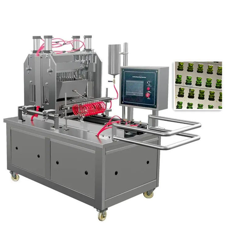 Advanced 1.5KW Automatic Gummy Machine for Bear Lollipop Jelly Candy Production Line