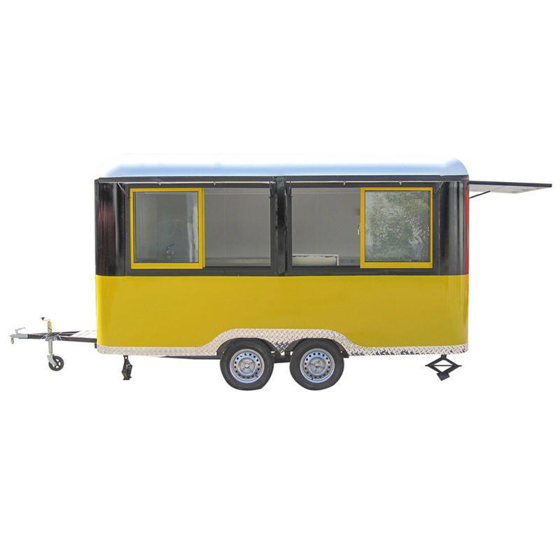 Retro Style Electric Food Truck for Slush Hot Dogs and Ice Cream 2300*1750*2100mm Size