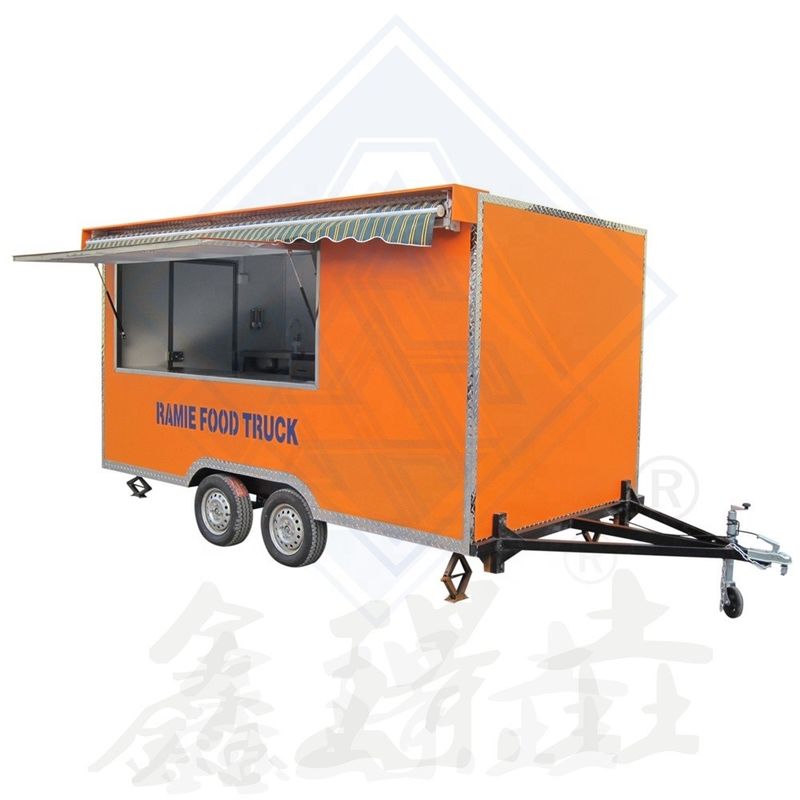 Customized Voltage Mobile Hotdog Cart Food Trolley Food Cart Stall for Hotels