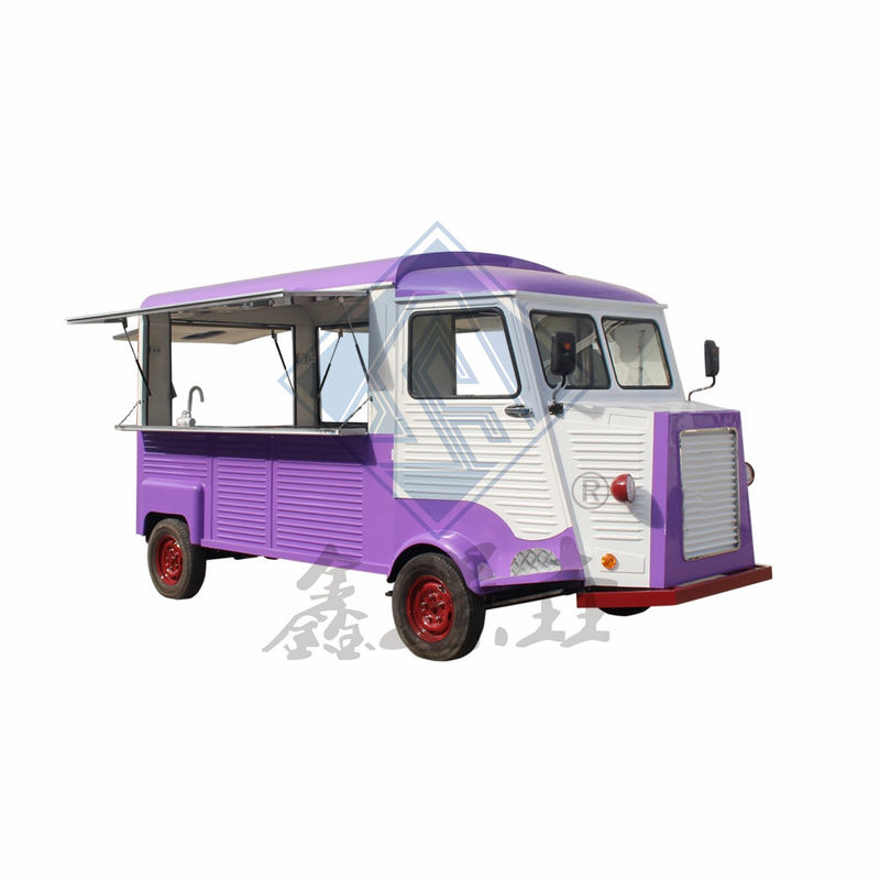 Movable Electric Food Truck Pasta Sandwich Hamburger 60V Voltage Closed Body Type