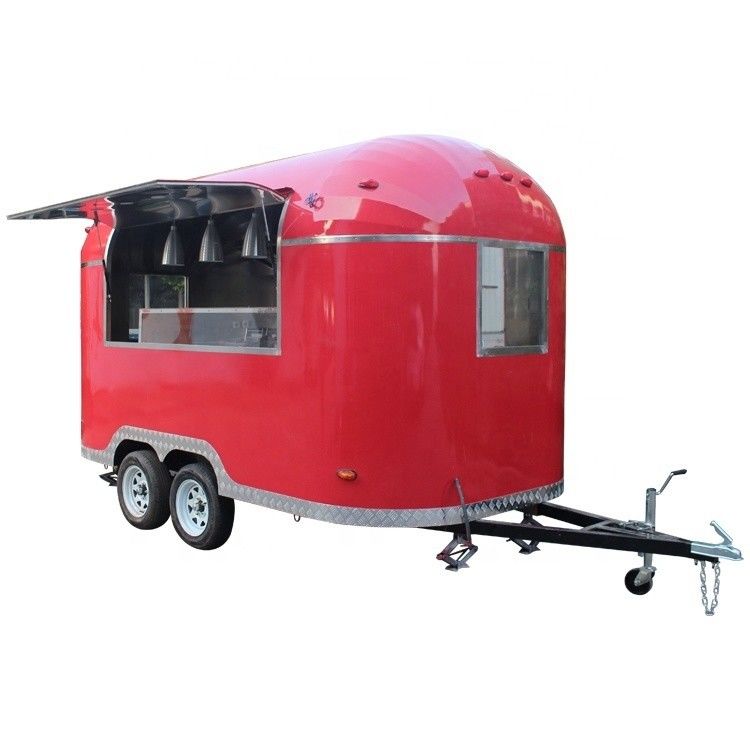 Snack Food Maker Motorized Food Cart 1500kg Towing Van with Tornado Potato and Drinks