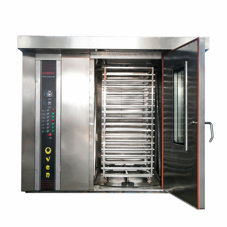 High Productivity 64 Trays Rotary Oven Gas Rotary Roast Chicken Bread Making Machine